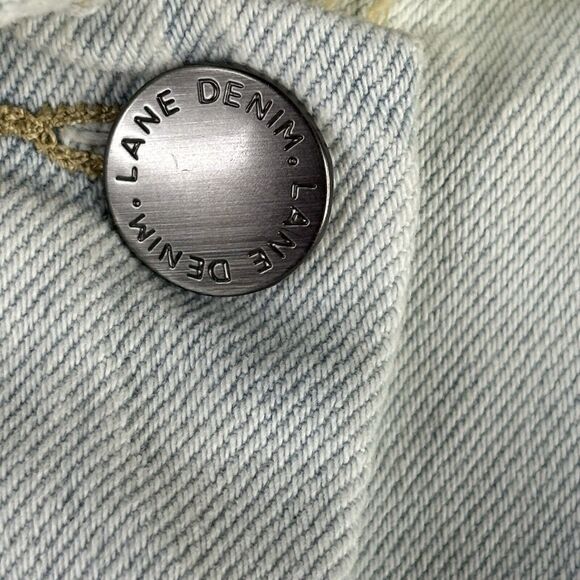 Lane Bryant Jean Jakcet Women's 16 Light Wash LS Collared Button Up Light Weight - Picture 9 of 16